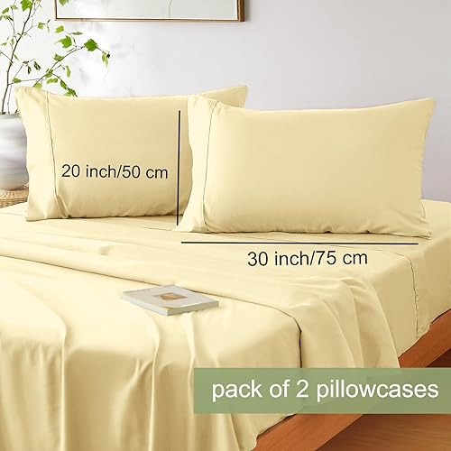 Miniatura 3 de Mohap - Juego de sábanas de microfibra cepillada, ropa de cama suave de lujo, resistente a la decoloración