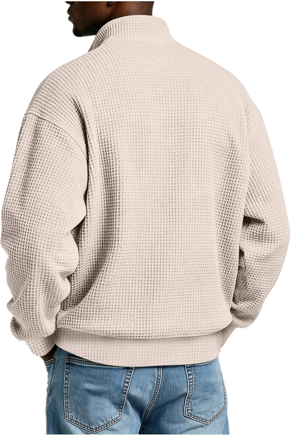 Men's Full Zip Jacket Waffle Knit Bomber Outerwear Fall Lightweight Coat | Workout Jacket Cooling Hoodie Mens Fashion Sport Coats For Men Men'S Hoodies & Sweatshirts Sweater Travel Gifts Sweat Set