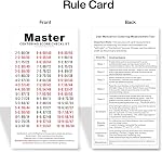 Outil de graduation pour le centrement des cartes PSA, Boîte de présentation de cartes graduées Kit d'outils de centre de cartes avec des outils de mesure de cartes de trading, des vêtements de mesure et de nettoyage d'épaisseur