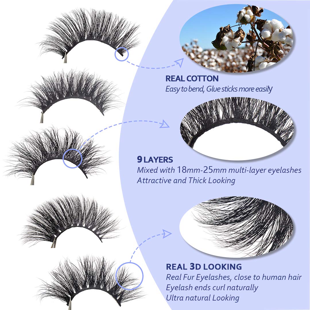 Reusable Self-Adhesive Eyelashes Without Glue - Fake Lashes Natural Look Wispies