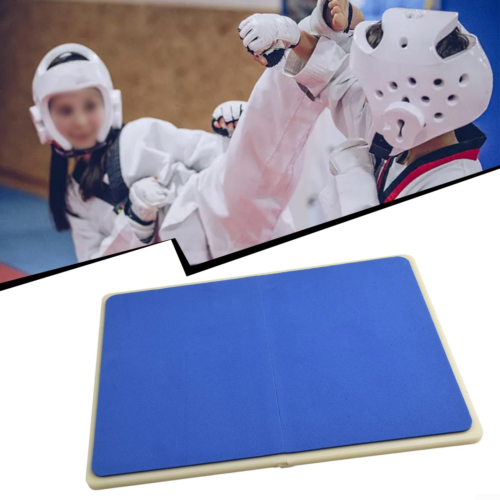 Tavola da punzonatura infrangibile, per allenamento taekwondo, attrezzatura da allenamento per boxe, arti e karate, colore blu (oltre 10 anni)