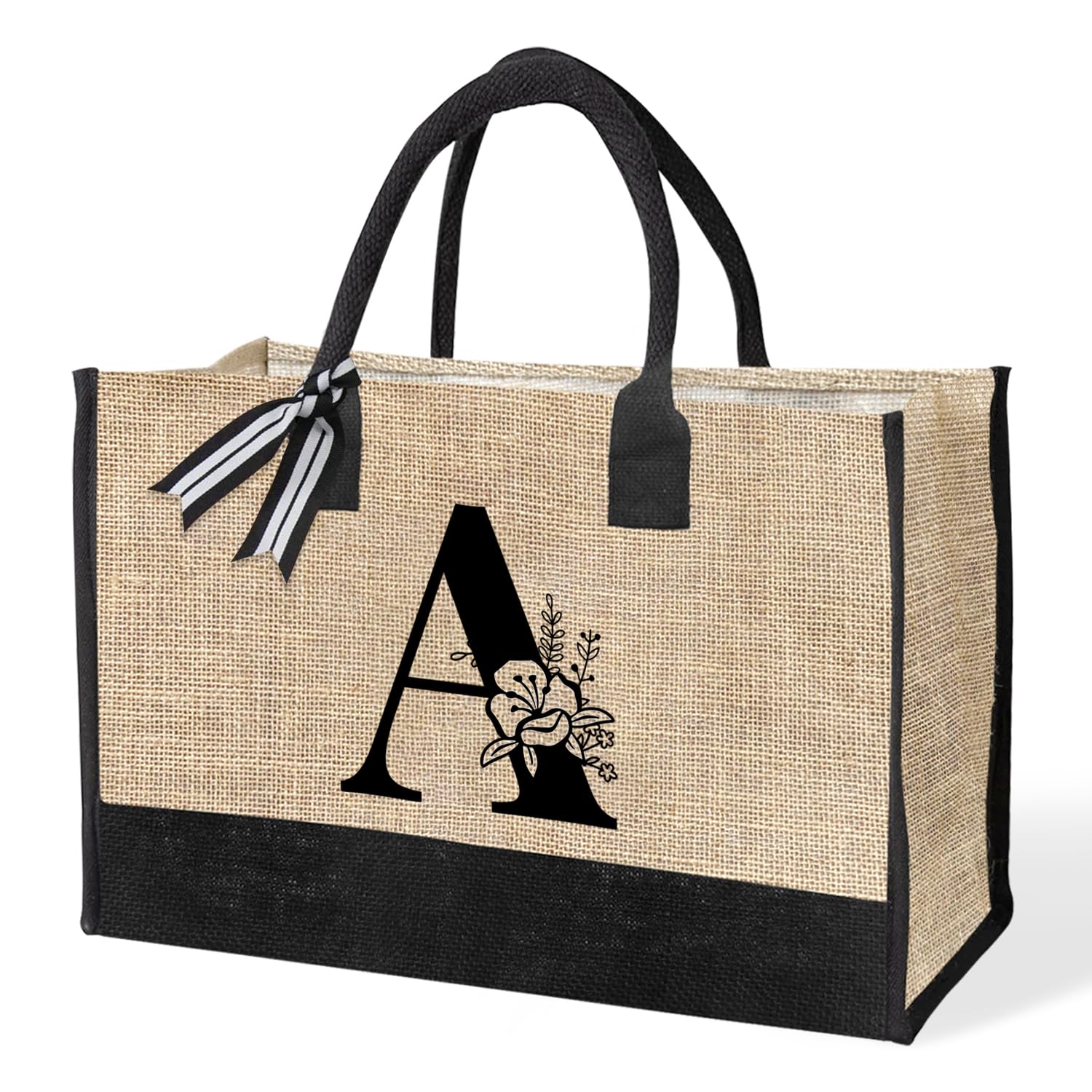 VLYX Personalised Tote Bags for Women, Beach Bag Gift Bag Suitable for Birthday, Wedding, Beach, Holiday, Great Birthday Gifts for Women, Mom, Teachers, Nurses, Best Friends, Bridesmaids