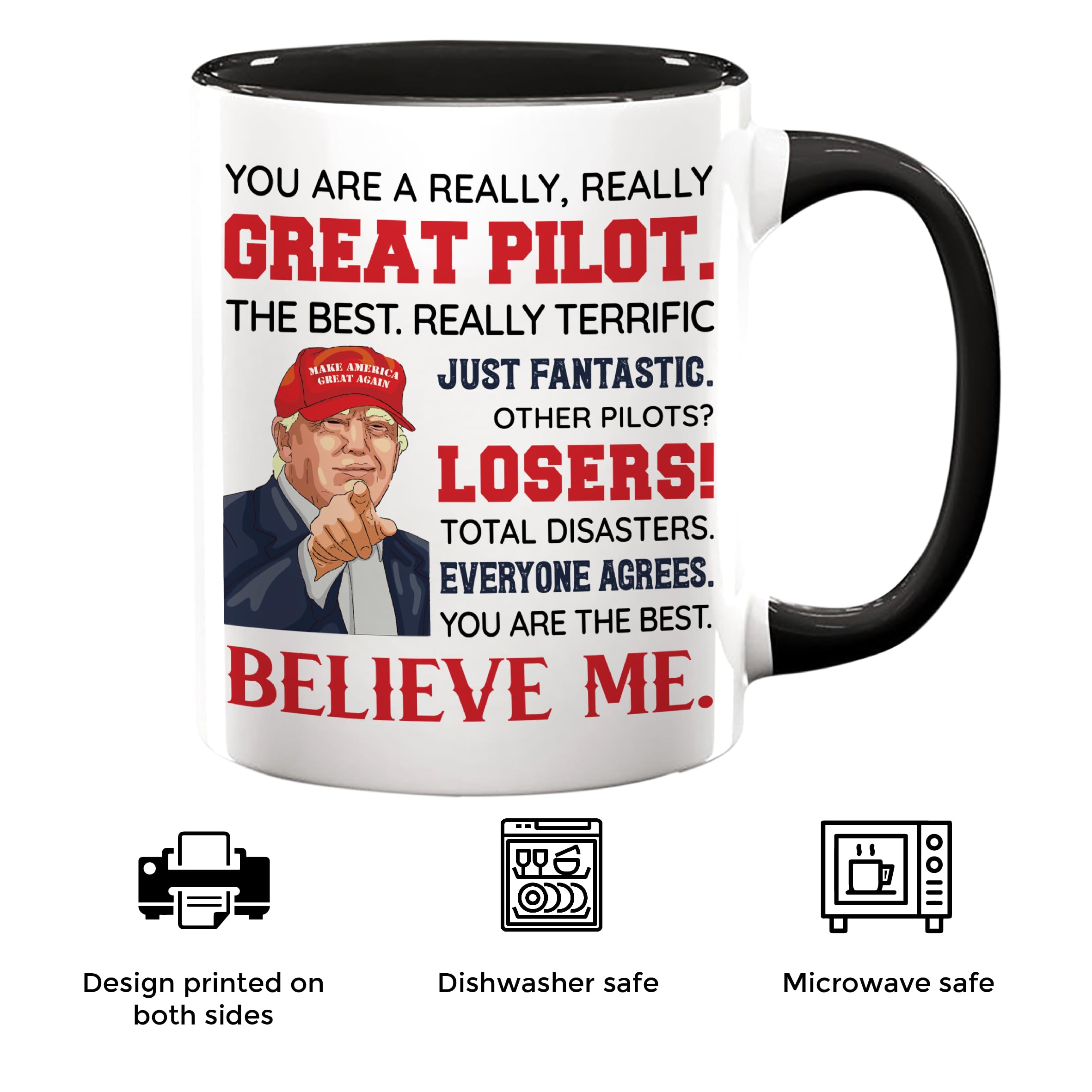 Pilot Coffee Mug 11oz, Pilot gifts for men, Pilot Gifts Idea for Birthday, Father's Day, Christmas Gifts, Pilot Gifts Aviation Men, Funny Airplane Gifts Men, Pilot Ceramic Mug