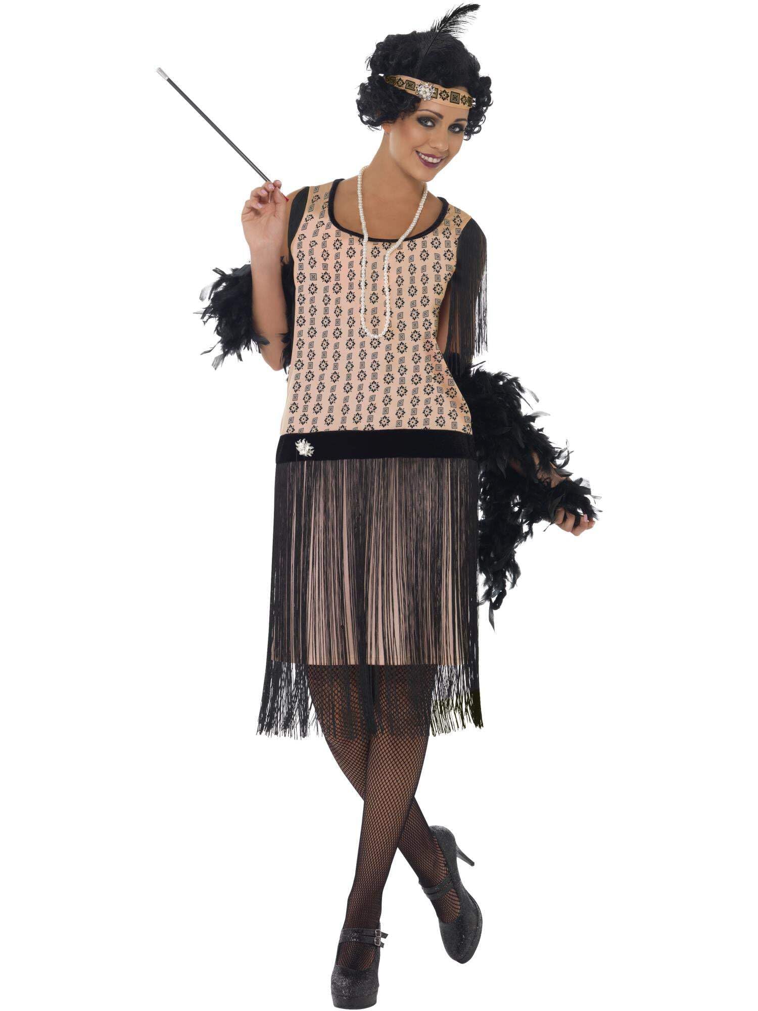 Smiffys 20s Coco Flapper Women's Fancy Dress Costume - UK 8-10
