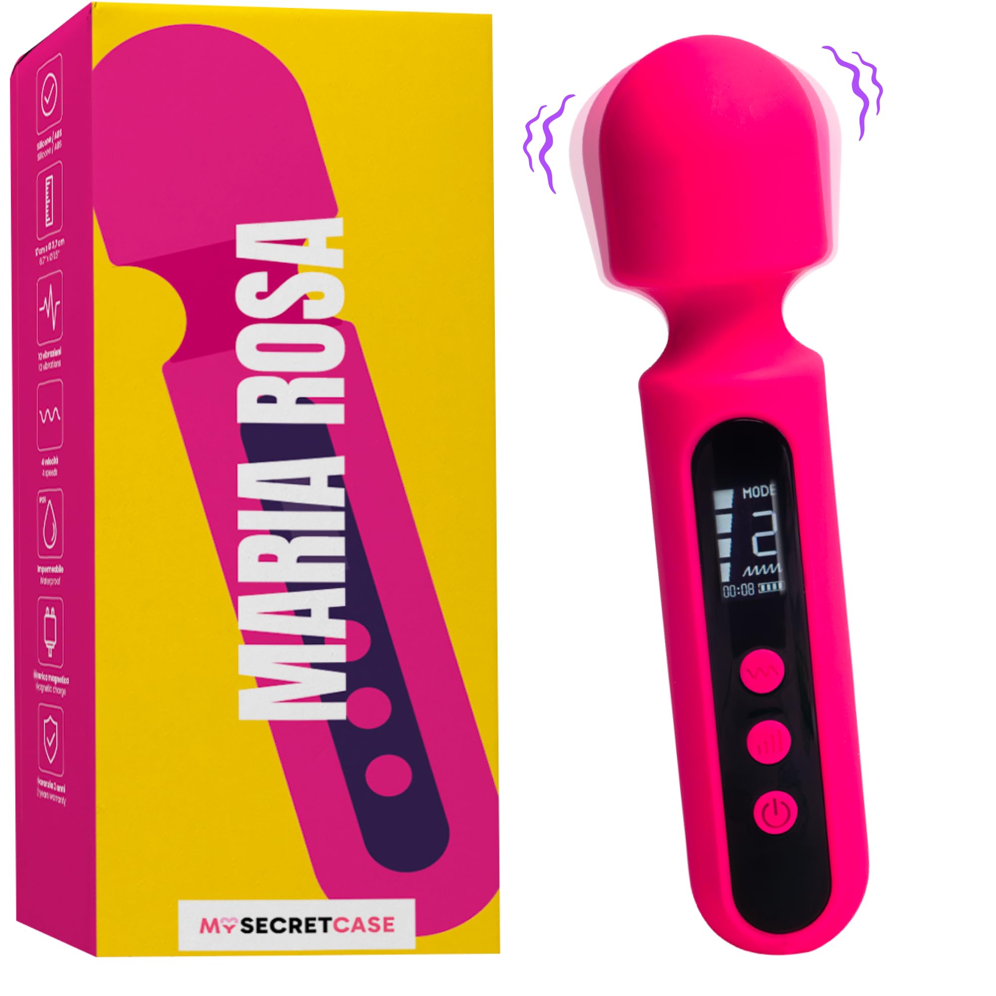 MySecretCase Vibradorador Mujer Juguetes Eróticos | 10 Modos y 4 Intensidades | Vibradorador Clítoris Vibrador para Mujer Potente y Compacto Vibrador Pequeño Consoladores Juguetes Sensuales Pareja USB