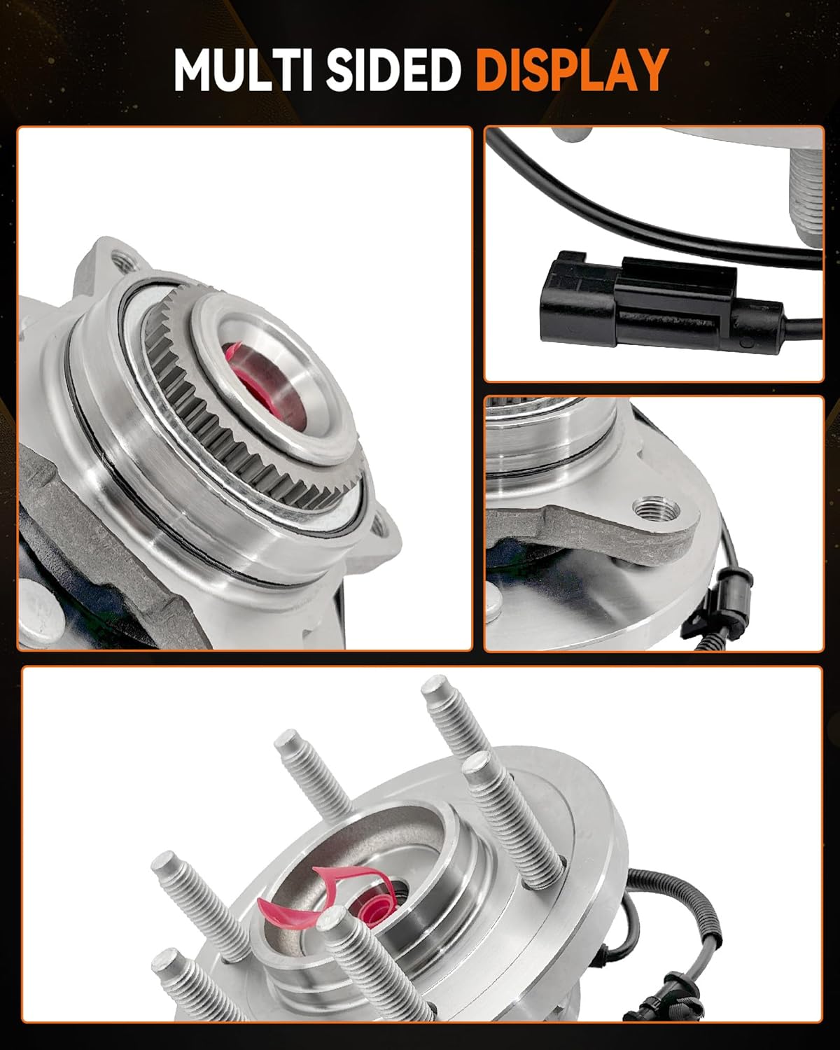 2Pcs 515142 Front Wheel Bearing Hub Assembly Compatible with Ford Expedition 2011-2014, for Ford F-150 2010-2014, for Lincoln Navigator 2011-2014, 6 Lugs w/ABS - Image 6