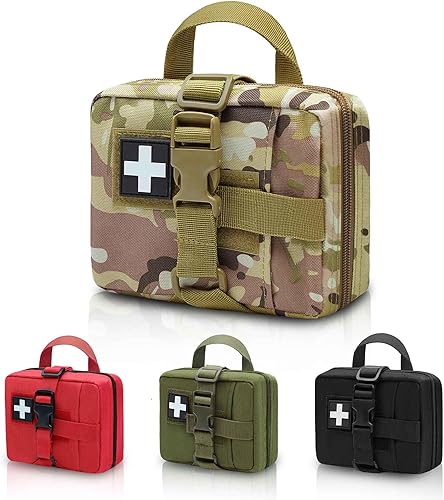 Miniatura 9 de Bolsa mejorada Molle Rip Away Ifak, bolsa táctica de primeros auxilios, bolsa médica EMT solo bolsa