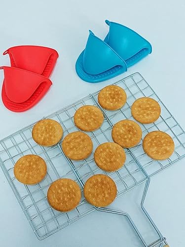 Miniatura 3 de 2 pares de guantes de silicona, soporte para ollas, protector de manos y dedos, guantes de horno, guantes para freidora de aire, guantes de horno,