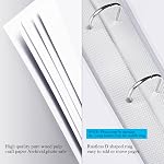 1DOT2 12x12 Gros pouce 3 Anneau DIY Scrapbook Photo Album Journal avec 30 Manches en plastique 60 Pages et couverture de tissu pour bébé voyage mariage couple anniversaire enfants Aventure (Pink Cover/White Pages)
