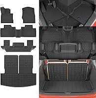 Vista 34 de Alfombrillas Compatibles con Dodge Durango 2016-2025 2026 de 6 Asientos, Alfombrilla de Carga, Protector para Asiento Trasero, Forro para Maletero