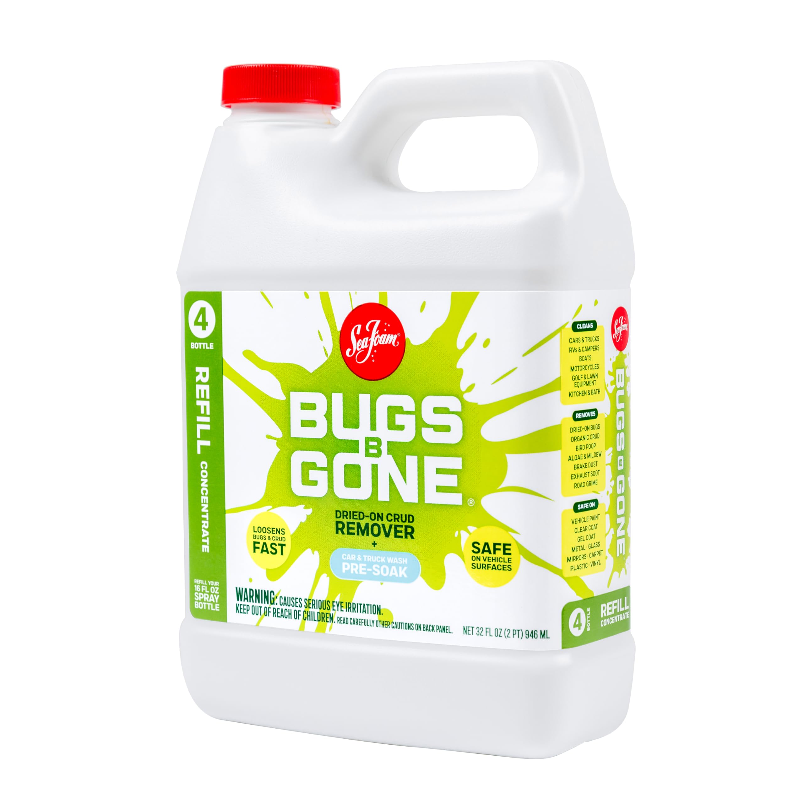 Sea Foam Bugs B Gone Bug and Crud Remover, BBG32, 32 oz, Pack of 1