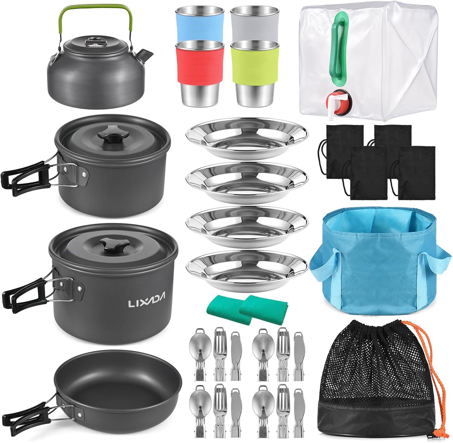 33PCS Camping Cookware Kit