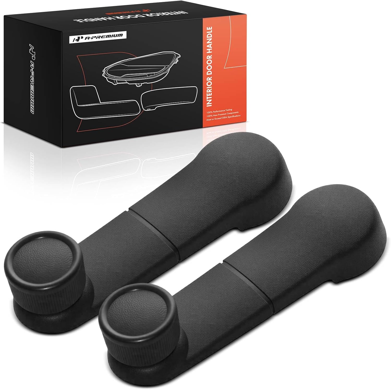 A-Premium Window Crank Handles - Driver and Passenger Side, Set of 2
