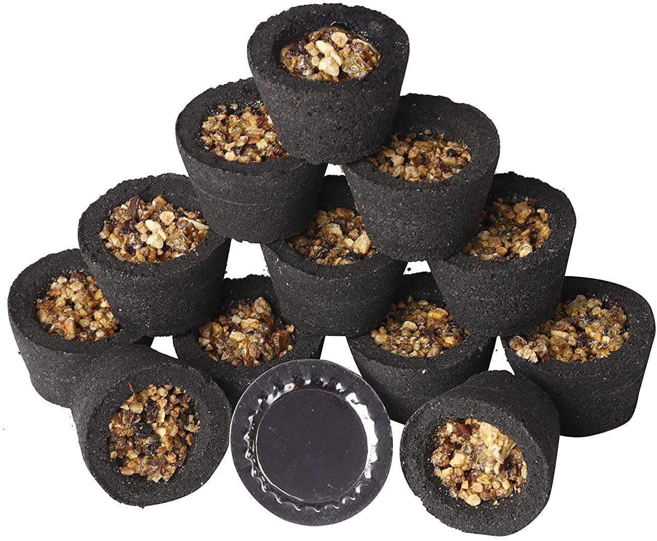 ULTIMATE MART Pure Loban Dhoop/Oudh Cup (12 Dhoop Cups in 1 Pack) Natural Sambrani Dhoop/Oudh Cup (Pack of 1)