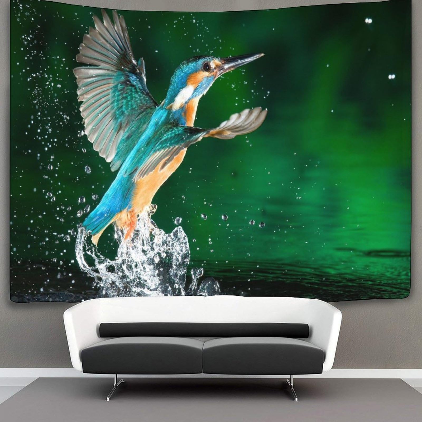 kaiyun Kingfisher 1 Tapestry Birds Animals Wall Hanging Bedroom Home Decor 70cmx100cm
