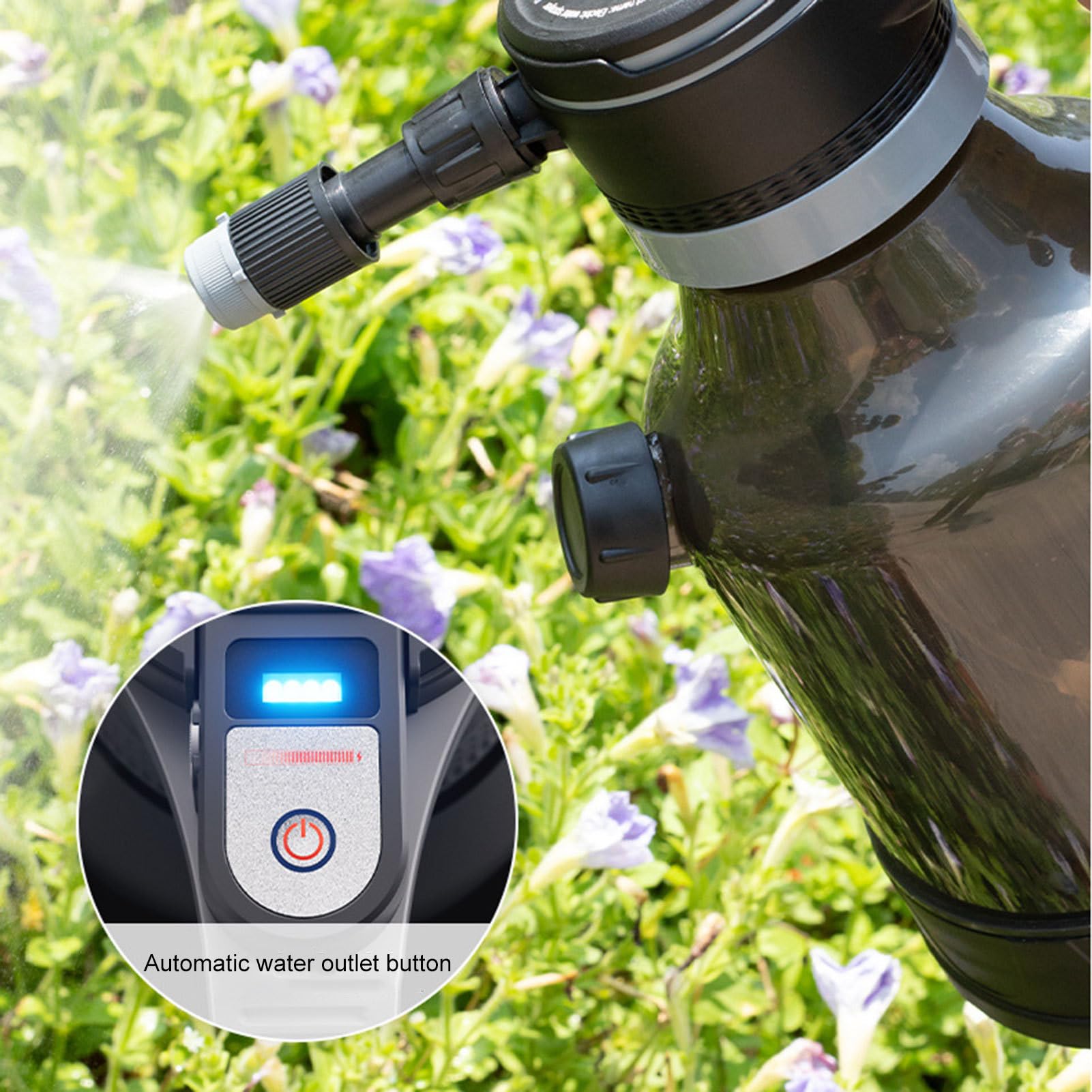 Pulverizador de Agua Eléctrico Depósito Recargable De 3 litros con Boquilla