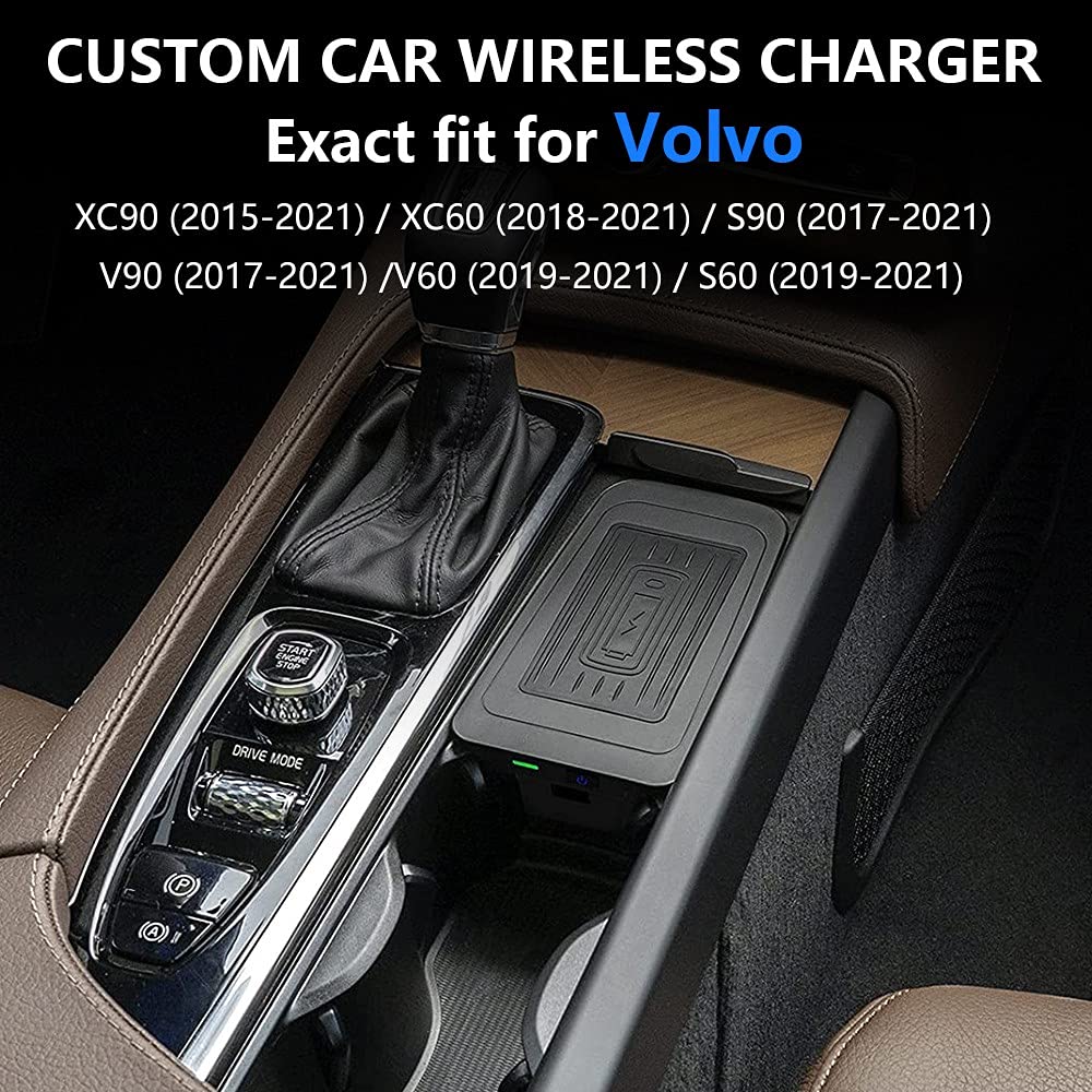 Amazon.co.jp: 2021革新版 車載 ワイヤレス充電器 ボルボXC90 XC60 S90