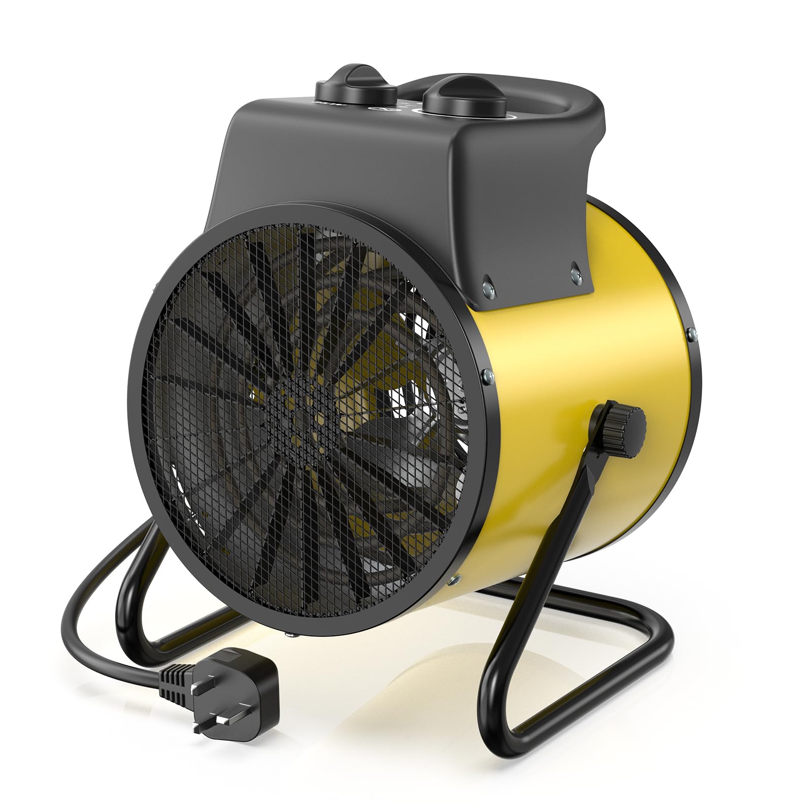 DAHTEC 2000W Electric Space Fan Heater for Construction Site and Garages