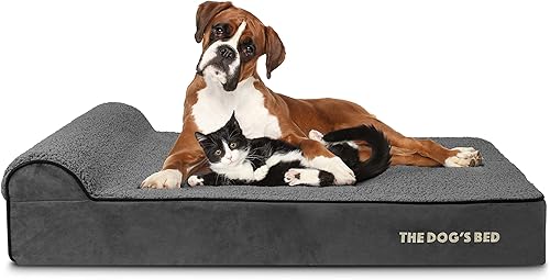 Miniatura 4 de Cama ortopédica para perro de la marca The Dog's Bed, espuma viscoelástica premium S-XXXL, impermeable, alivio del dolor de perro para la artritis,