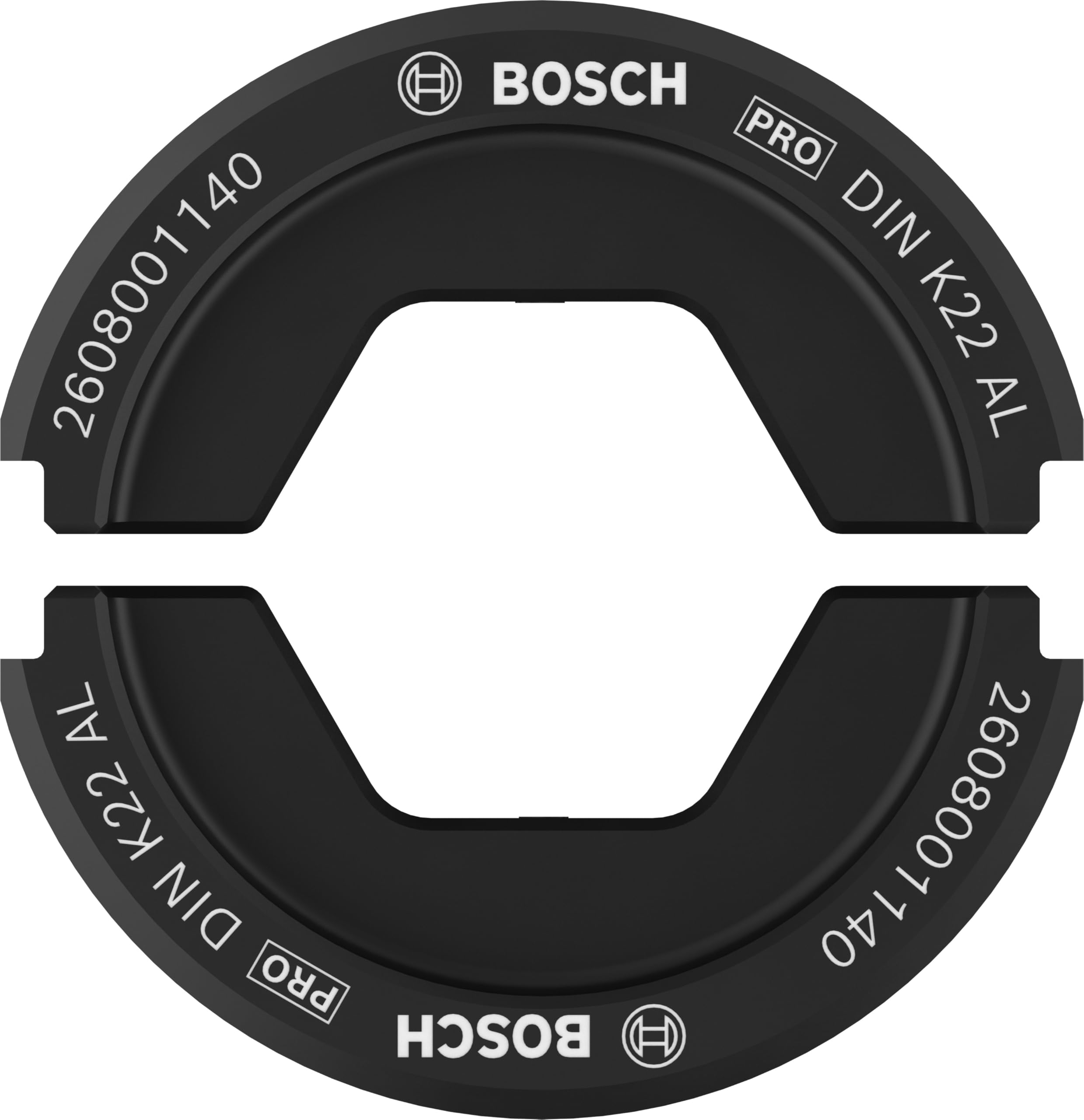 Bosch 1x Matriz de engaste PRO Aluminium (67 x 45 mm, Professional Accesorios Herramientas de engaste)