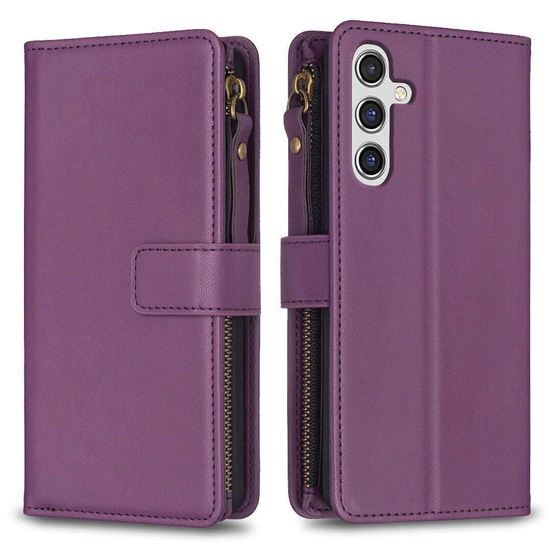 Housse en cuir durable Galaxy S25 finitions soignées violet foncé - 8