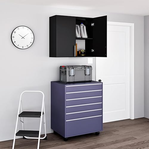 Miniatura 6 de Prepac Elite - Armario de pared de 32 pulgadas, color negro Negro,Blanco,gris (drifted gray),Espresso
