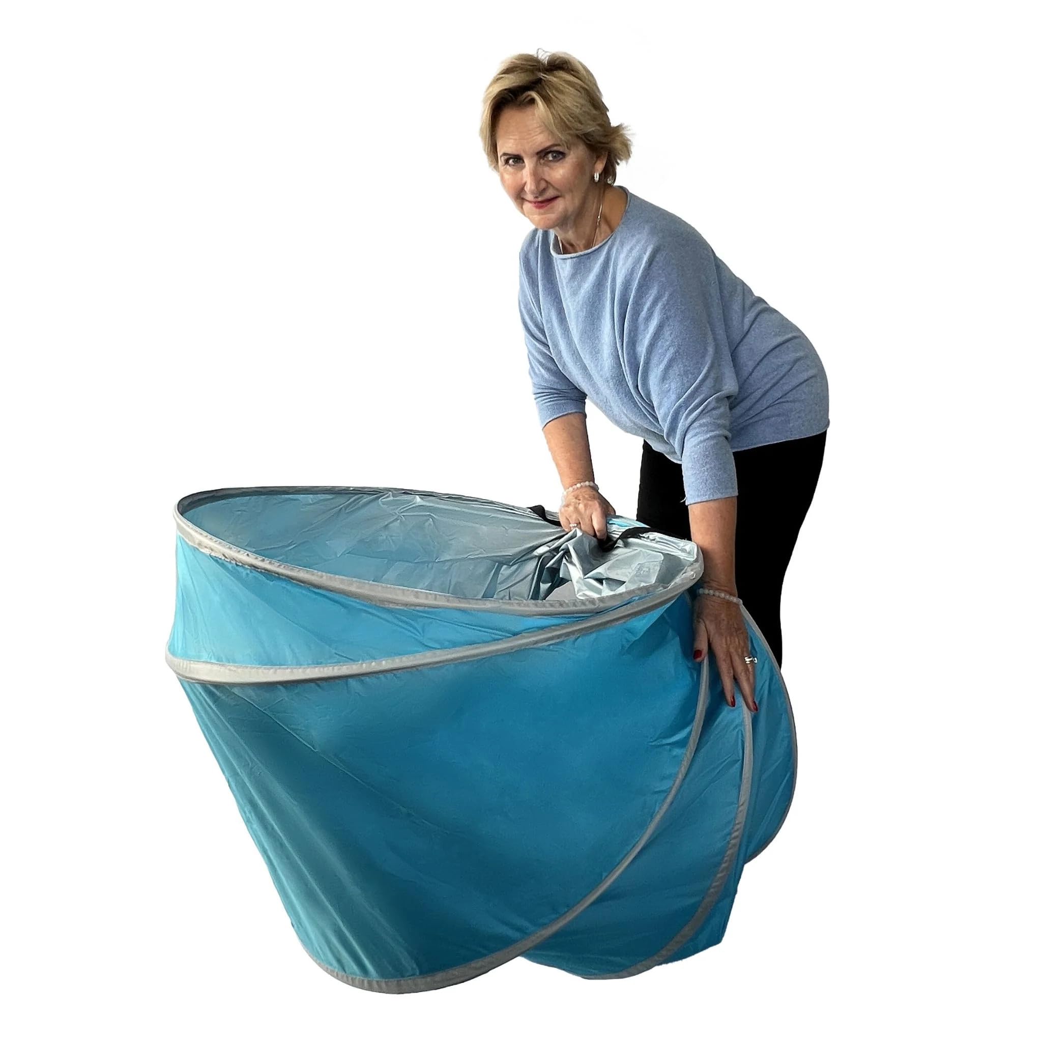 Moonwave - Spogliatoio, tenda portatile per la privacy e tubo compatto per spogliatoio, design impermeabile e leggero, ideale per spiaggia, campeggio e spogliatoi all'aperto, grande, base da 70 cm