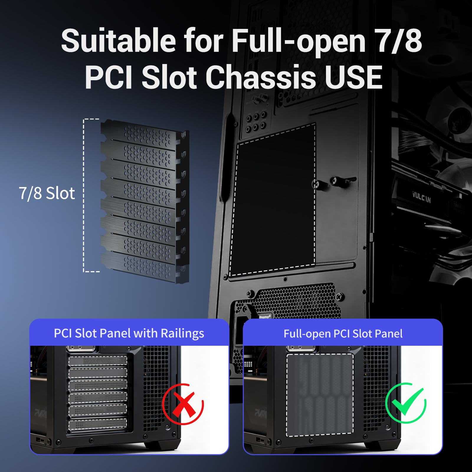 Staffa di supporto GPU con cavo riser PCIe 4.0 da 200 mm per supporto verticale GPU (nero)