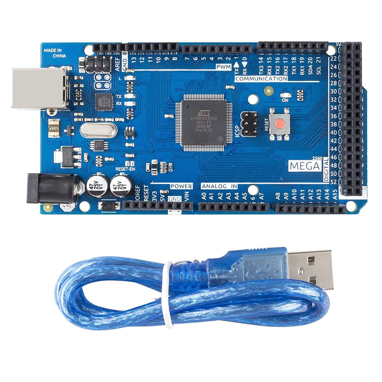 Mega 2560 R3 with USB cable Compatible with Arduino (B0BLHQQ733) Amazon Price History, Amazon Price Tracker