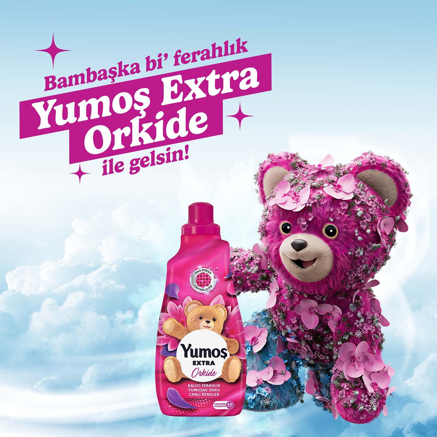 Yumoş Extra Konsantre Çamaşır Orkide 1440 ml