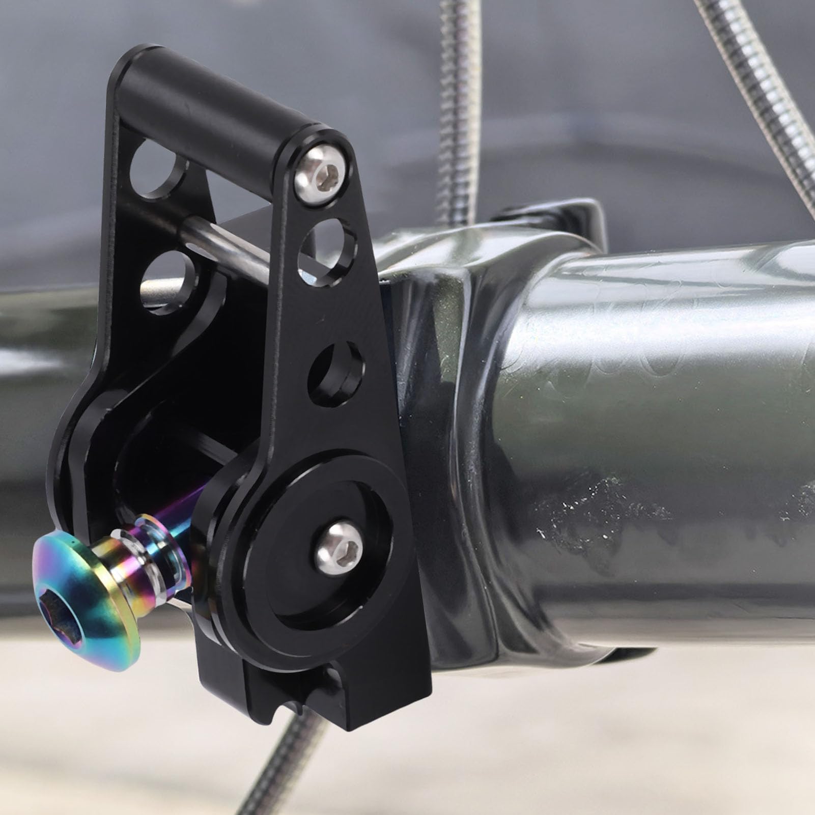 Zunate 2 Szt. Aluminiowa Rama Rowerowa Składany Zamek Zaciskowy (BLACK)