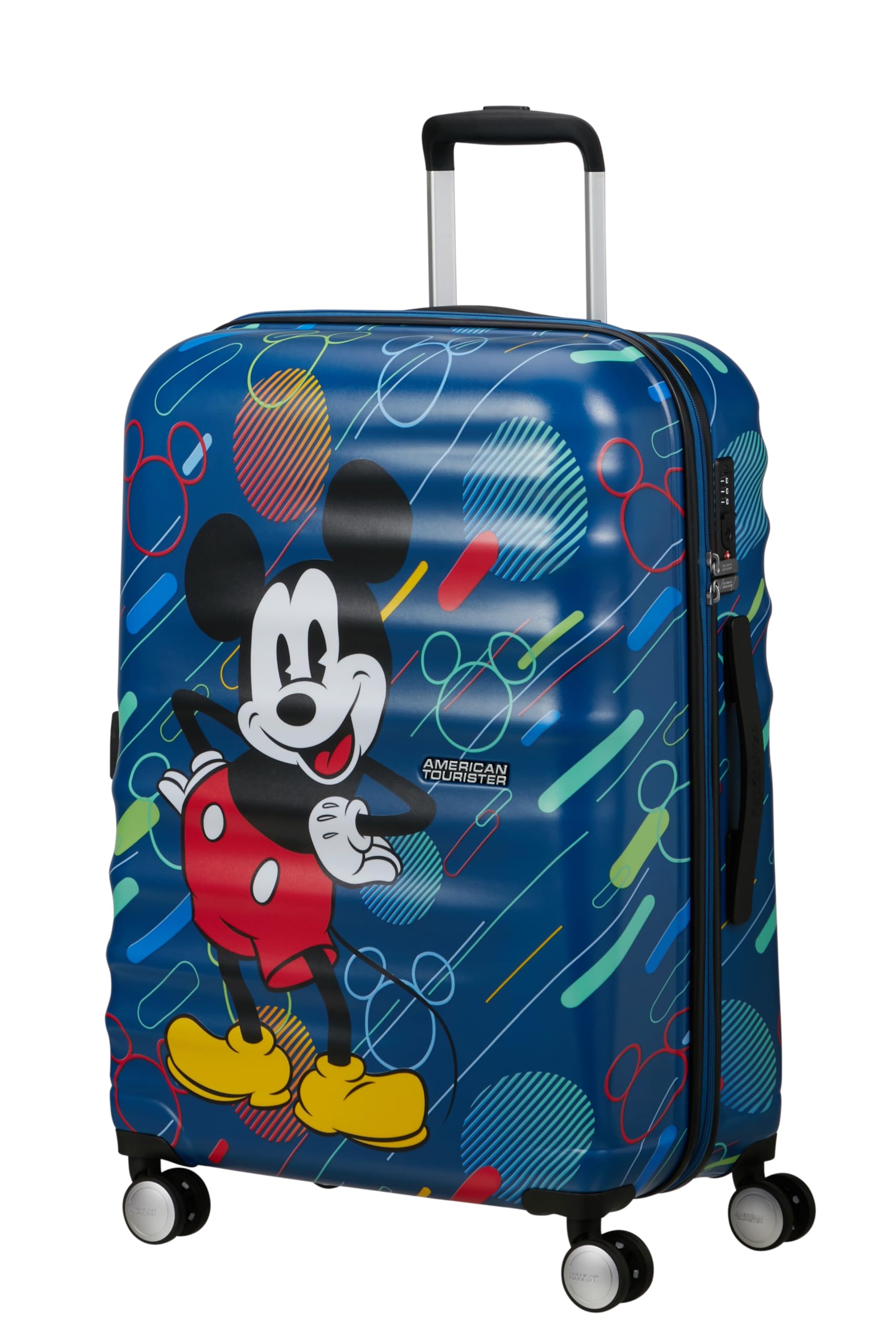 American Tourister Wavebreaker Disney FL - Spinner M, Case, 67 cm, 64 L, Multicolor (Mickey Future Pop)