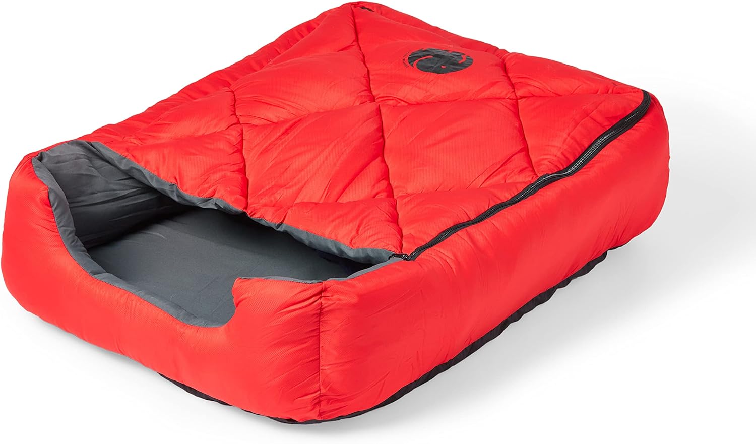 OmniCore Designs Pet Sleeping Bag (SM/Red) with Zippered Cover for Travel, Camping, Backpacking, Hiking | Use as Pet Bed or Mat