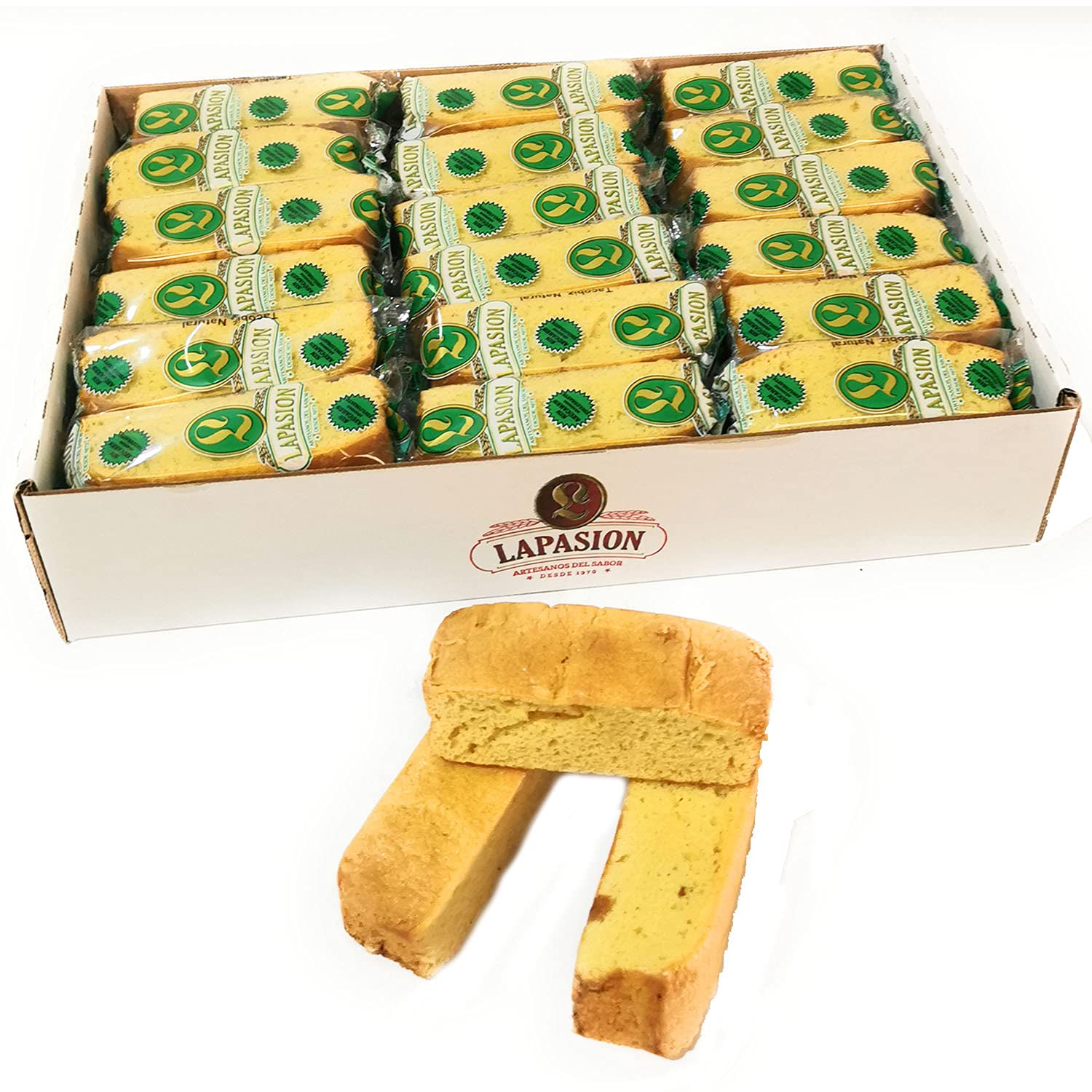 LAPASION - Bizcochos Sin azúcar Con Edulcorante | Bizcocho saludables | Bollería | Sobaos | 2 Kg