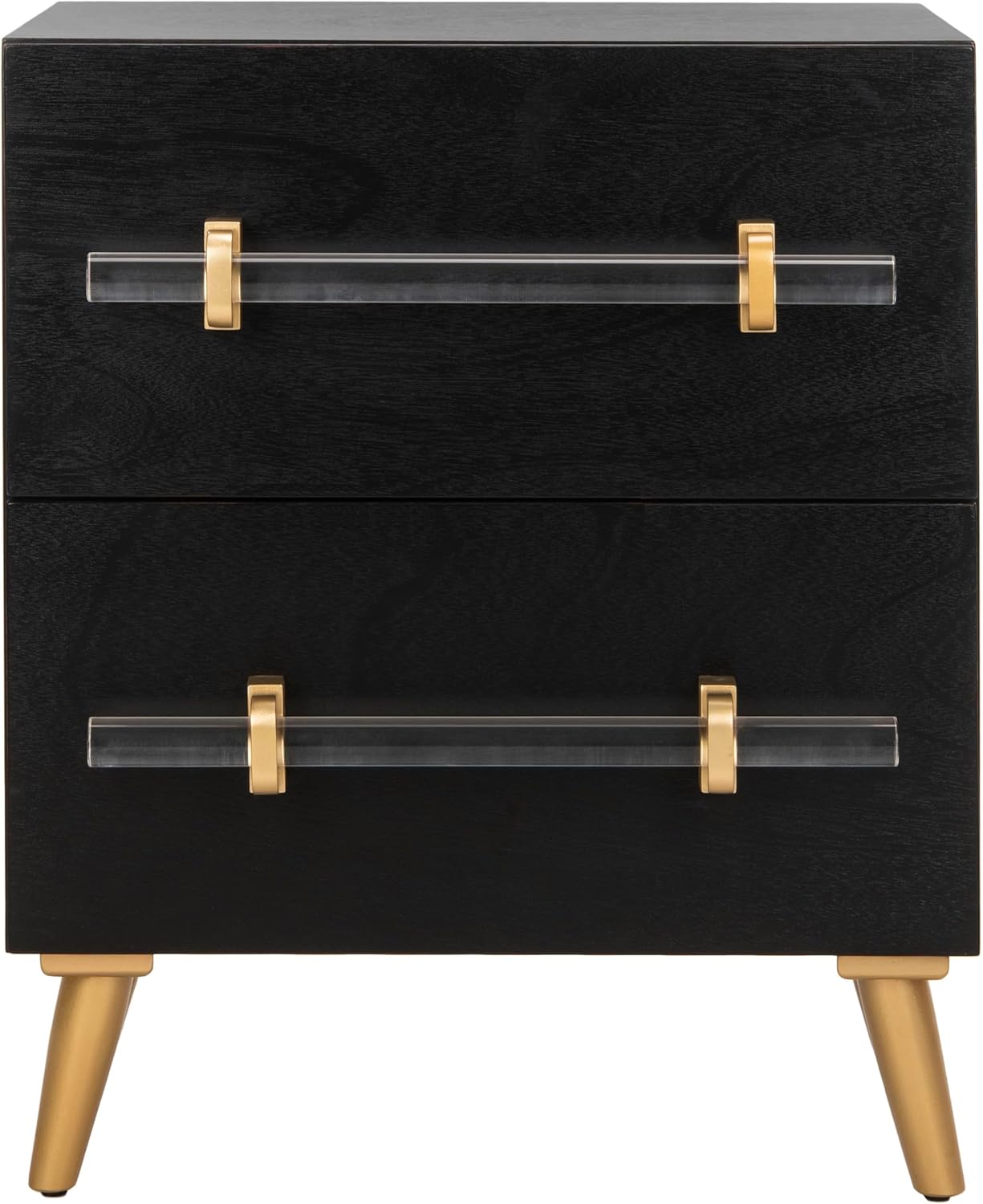 Safavieh Home Collection Sienne Black 2 Drawer Nightstand