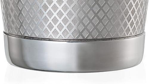 Miniatura 4 de Juego de coctelera de celosía de diamante, acero inoxidable