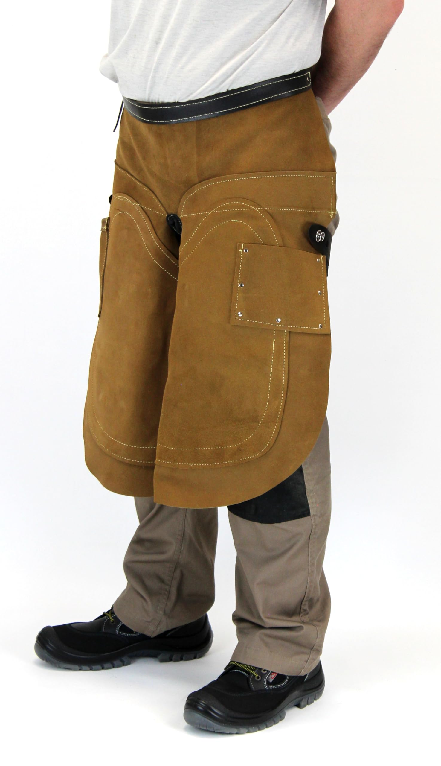 TABLIER DE FORGERON - tablier de ferrage| 65cm ou 85cm de longueur | cuir renforcé et stable | pour maréchaux | soin des sabots