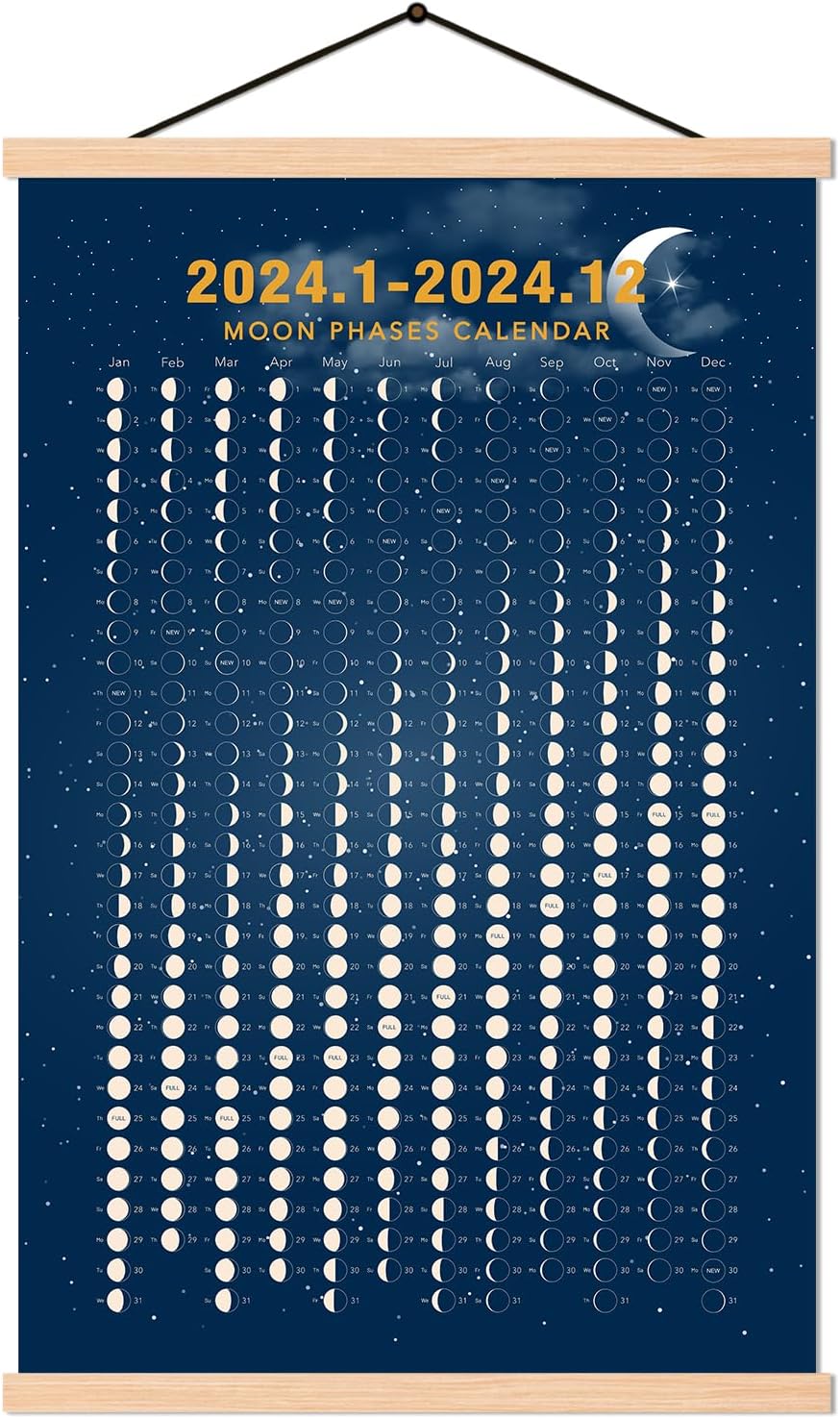 Amazon 2024 January 2024 December Moon Phase Calendar Print amazon-2024-january-2024-december-moon-phase-calendar-print