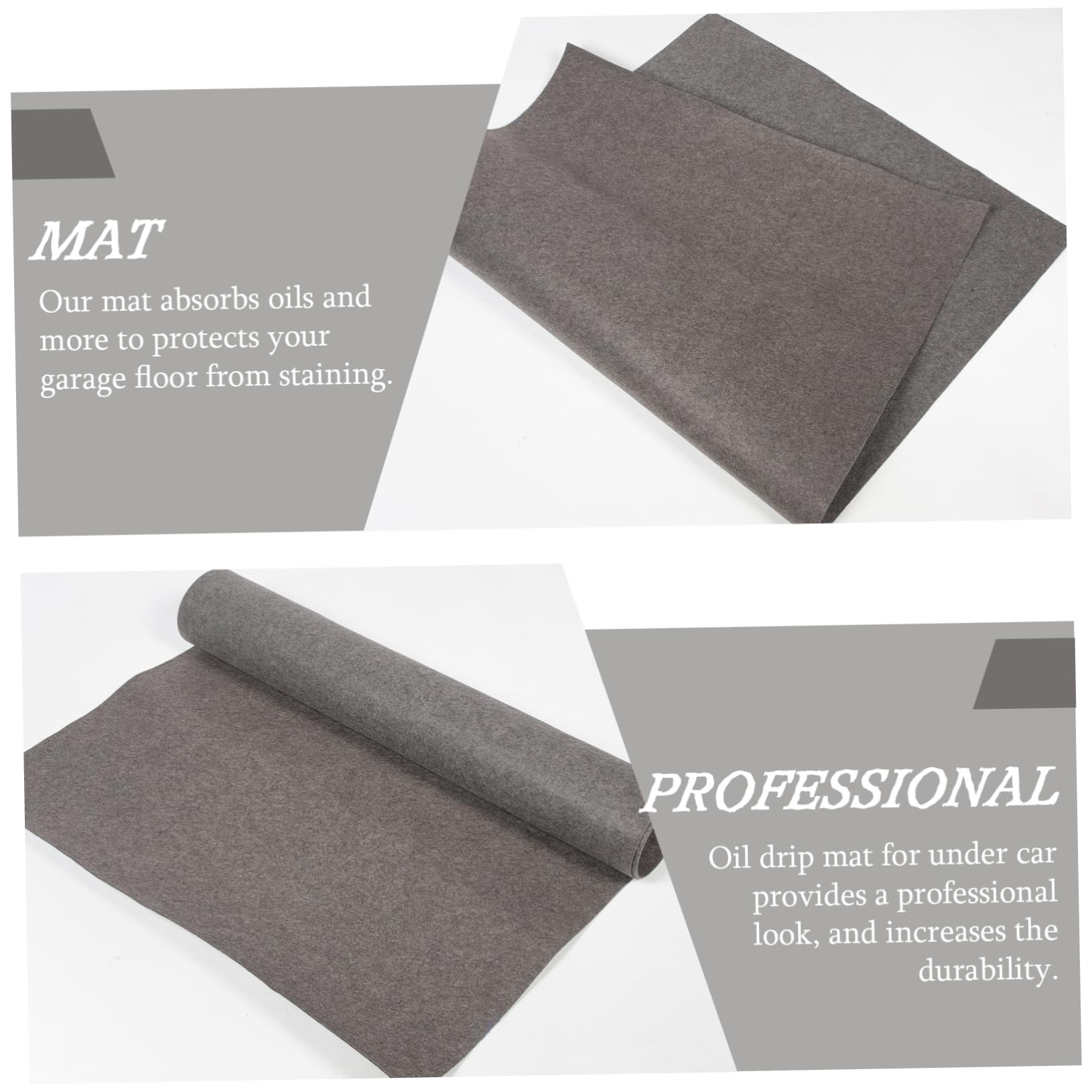 Alfombrilla Grande para Suelo De Garaje Resistente Al Aceite, Tapete Enrollable De Fieltro Antidesgarro, Reutilizable y Absorbente, para Mantenimiento De Coches y Talleres