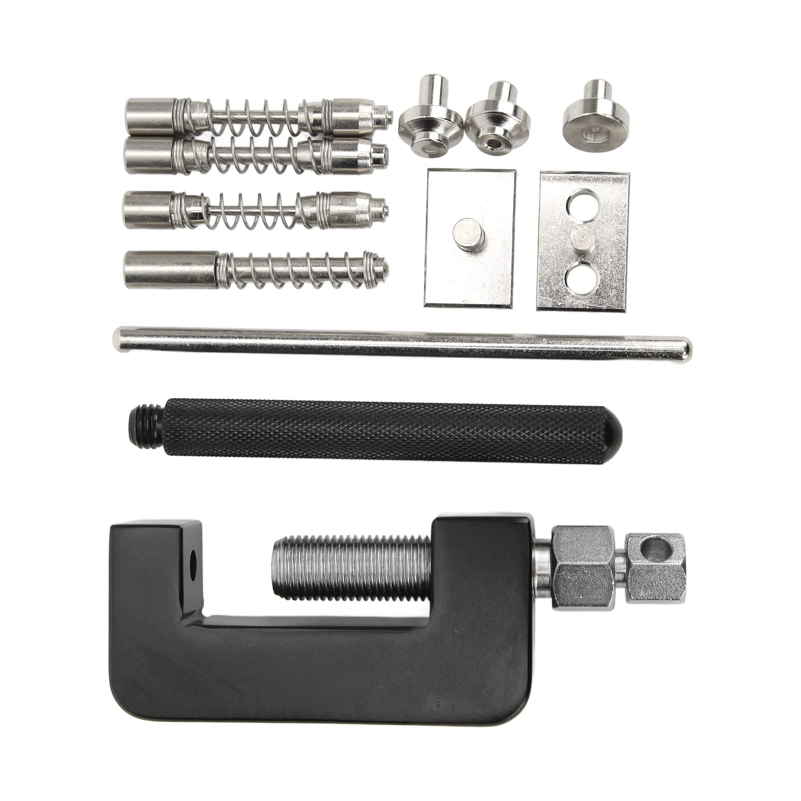 12PCS Moto Bike Cam Drive Chain Breaker Rivettatrice Rivetto Rivettatrice Cutter Kit di Strumenti di Riparazione Set, Set Universale con Scatola di Immagazzinaggio per ATV Dirt