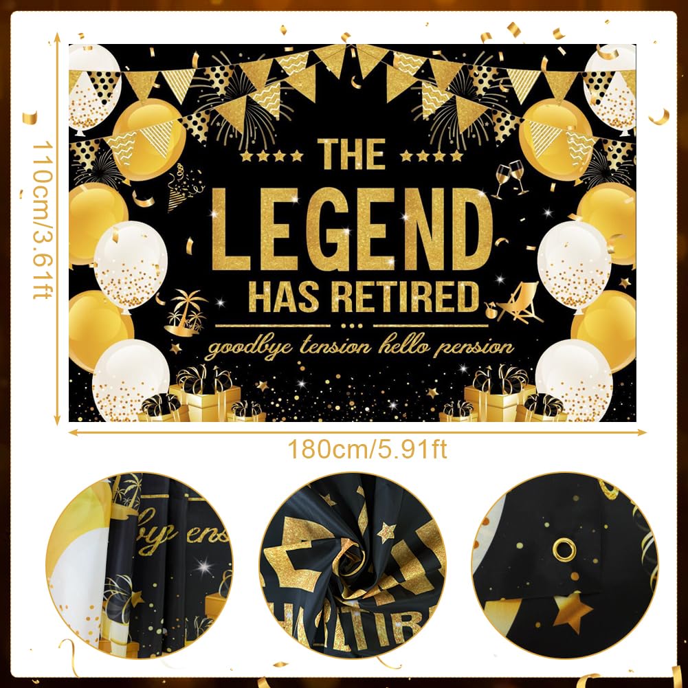 The Legend Has Retired Banner - Image 3