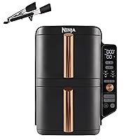 Ninja Double Stack XL Friggitrice ad Aria Verticale, Doppia Zona