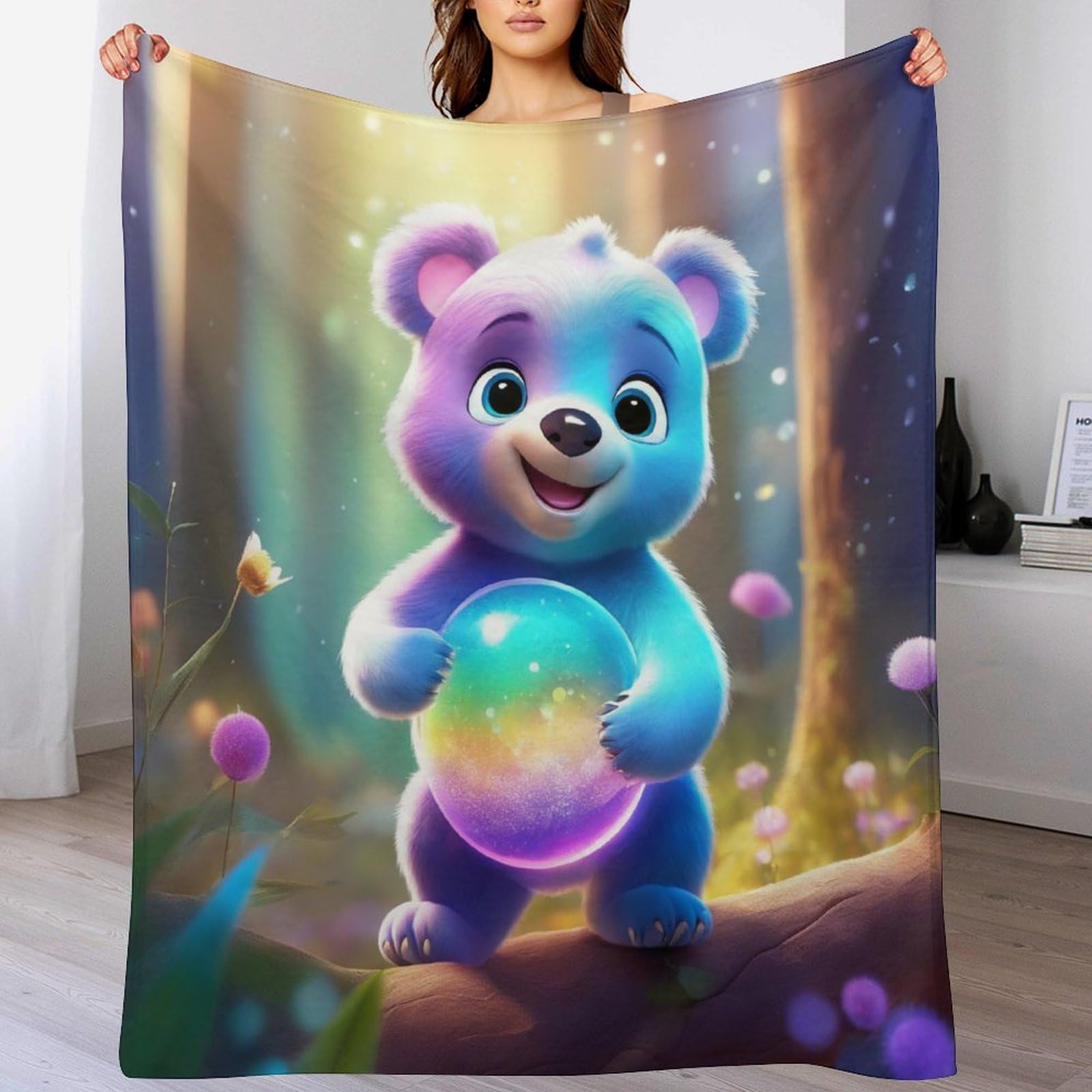 Manta de forro polar cálida de 180x200 cm y manta de franela suave
