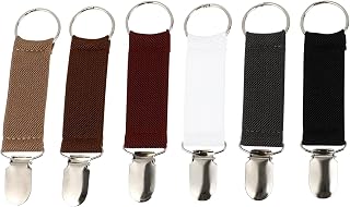 Portable Elastic Hat Clip 6pcs Xmas Alloy Travel Fixing Accessory | Flexible Band and Alloy Build, Outdoor Travel Use, Multipurpose Holder for Hats, Mittens, Gloves