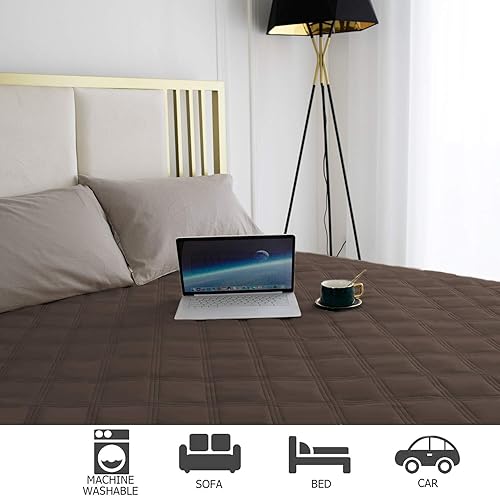 Miniatura 6 de Ameritex - Manta impermeable para cama de perro con parte trasera antideslizante para muebles, cama, sofá (40x50 pulgadas (Paquete de 1), Chocolate)