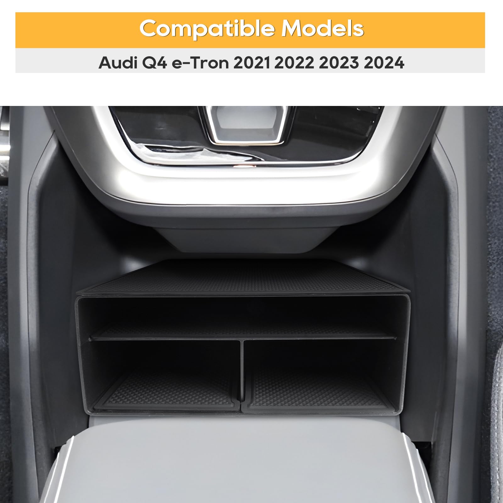 CDEFG Compatible Avec Q4 Q5 E-tron 2021-2023 2024 Boîte De Rangement De
