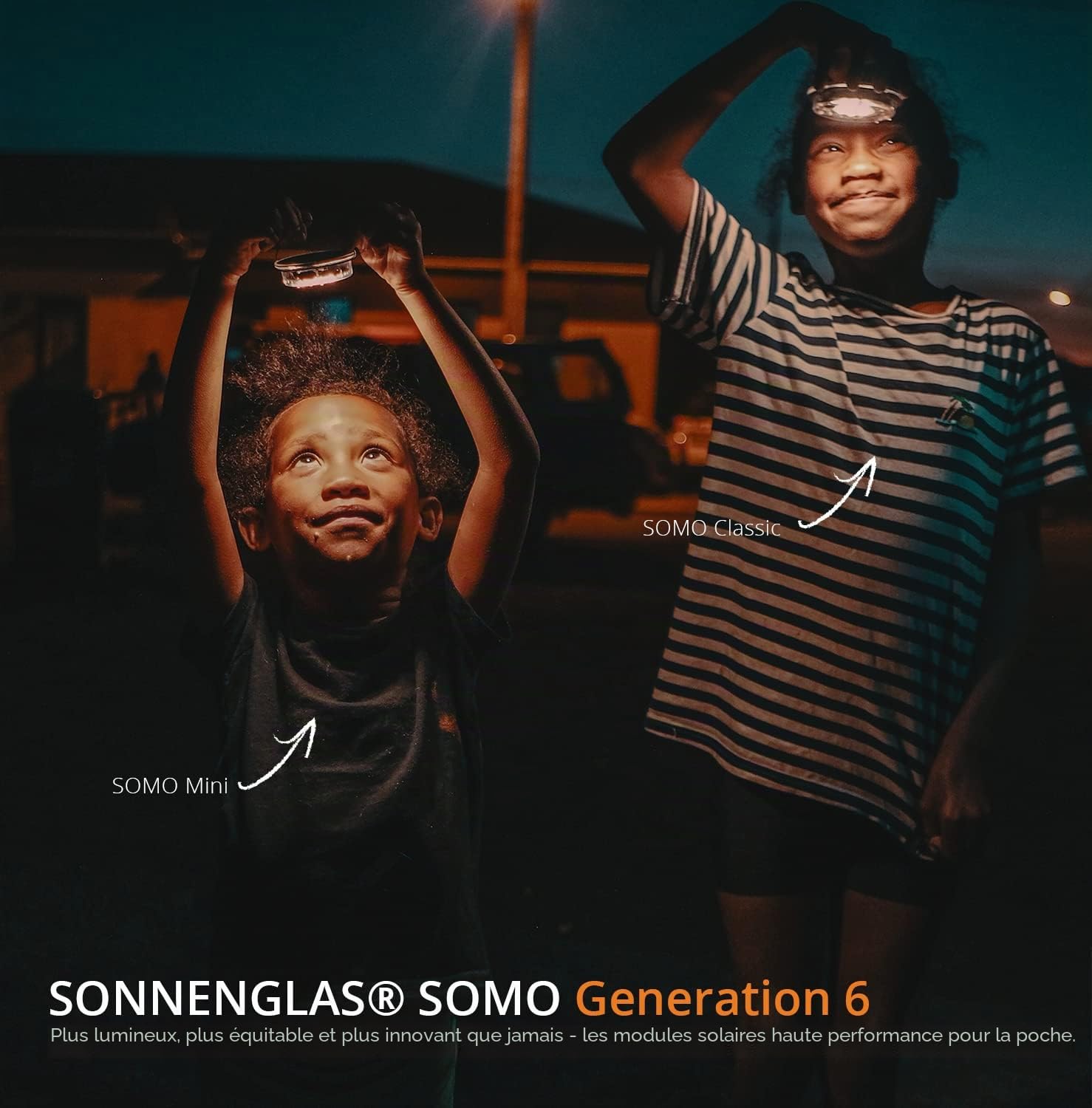 SONNENGLAS SOMO Classic (Gen6) Module solaire | Lampe solaire compacte | USB-C | Commerce équitable d'Afrique du Sud