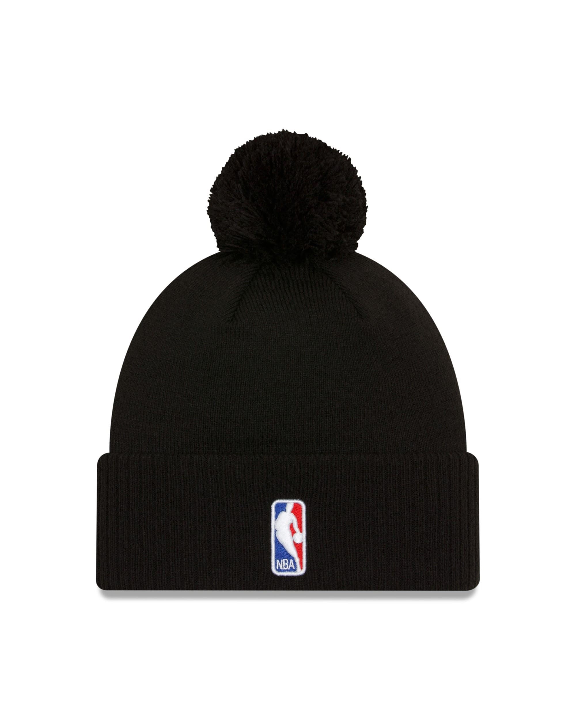 New Era NBA Basket-Ball Bonnet d'hiver Chaud Beanie Bonnet avec Pompons Logo de l'équipe Bulls Lakers