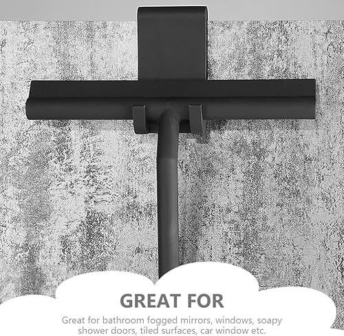 Miniatura 4 de Zerodeko 1 juego de escobilla de ducha de silicona para puerta de cristal para azulejos de ventana y vidrio de automóvil, color negro