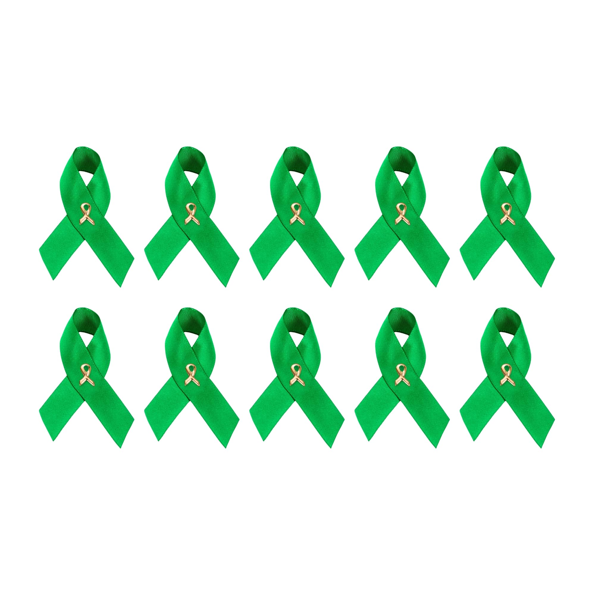 1/2/5/10/25/50/100pcs Satin Awareness Ribbon Pins (Pick your color), for Cancer &amp; Disease Awareness, Bulk Quantities for Fundraising, Events, Gift Giving